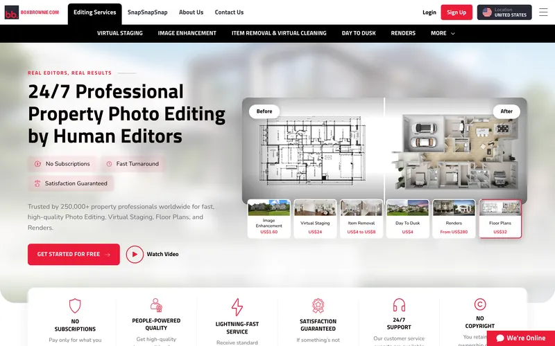 BoxBrownie.com — SEO for a global property photo-editing platform