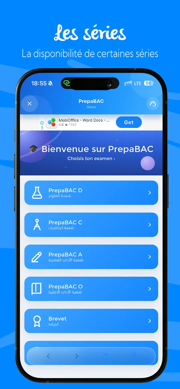 PrepaBAC mobile screen 3
