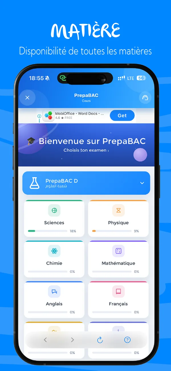 PrepaBAC mobile screen 5