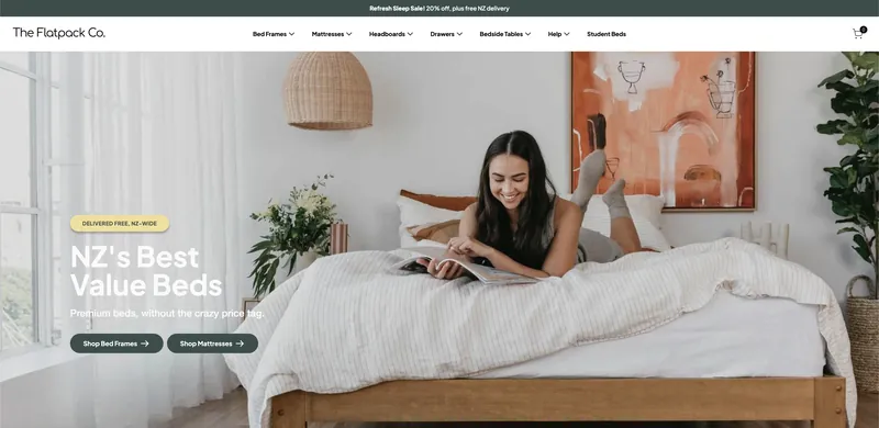 The Flatpack Co. — Shopify store for NZ’s best-value beds